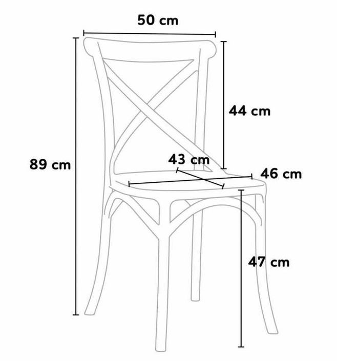 Chaise empilable en polypropylène Ruskia - Photo n°4