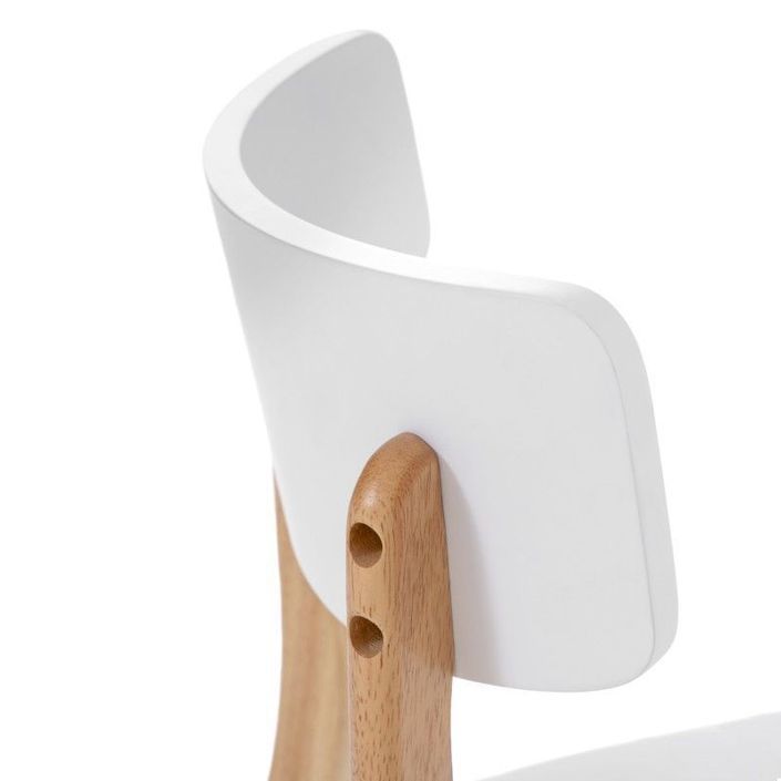 Chaise en bois de chêne naturel et bois blanc Brika - Photo n°5