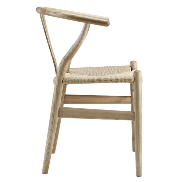 Chaise en frêne naturel et assise en corde en fibre naturelle Ponka - Photo n°2