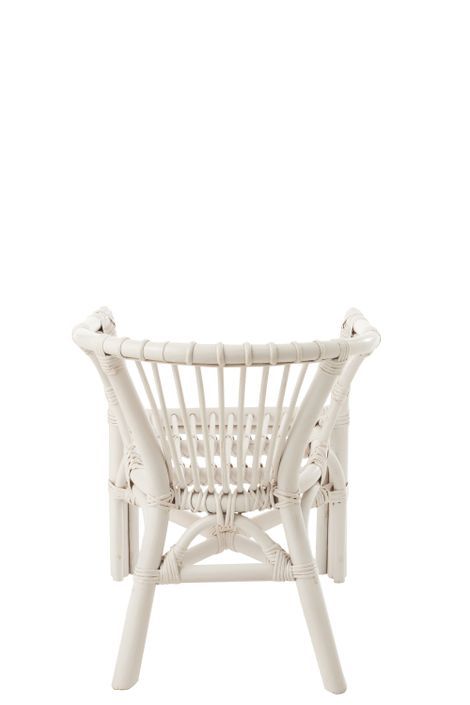 Chaise enfant rotin blanc Filon L 42 cm - Photo n°4