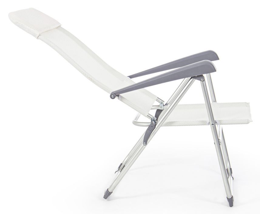 Chaise haute de jardin aluminium blanc Avany - Lot de 4 - Photo n°2