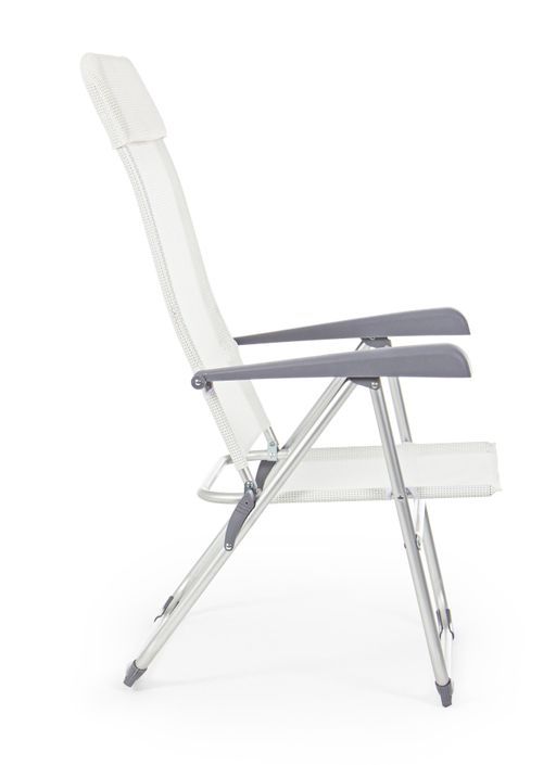 Chaise haute de jardin aluminium blanc Avany - Lot de 4 - Photo n°4