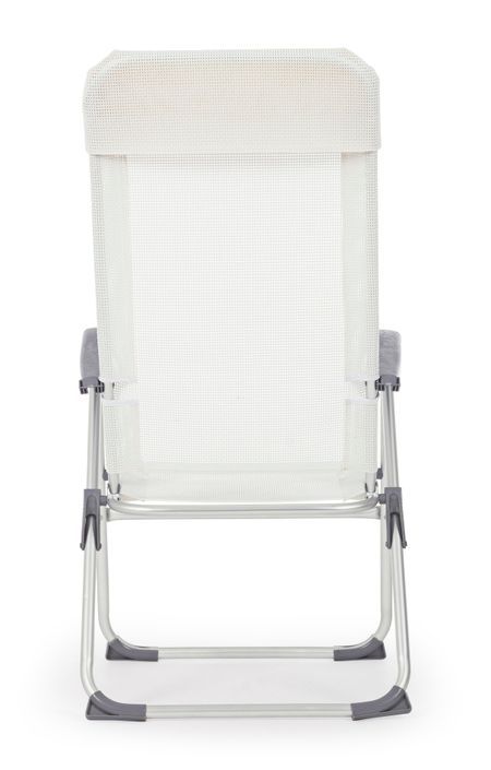 Chaise haute de jardin aluminium blanc Avany - Lot de 4 - Photo n°8