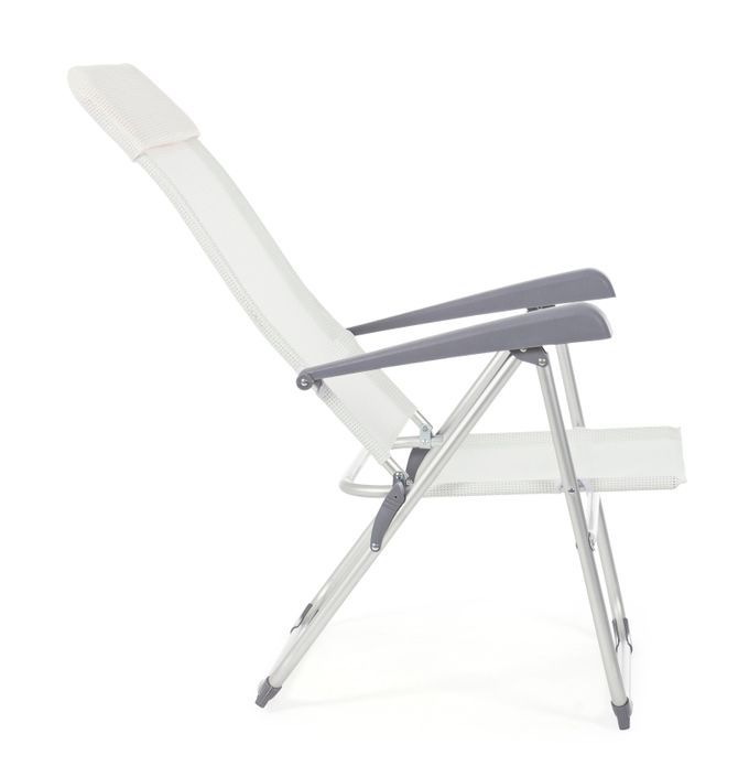 Chaise haute de jardin aluminium blanc Avany - Lot de 4 - Photo n°9
