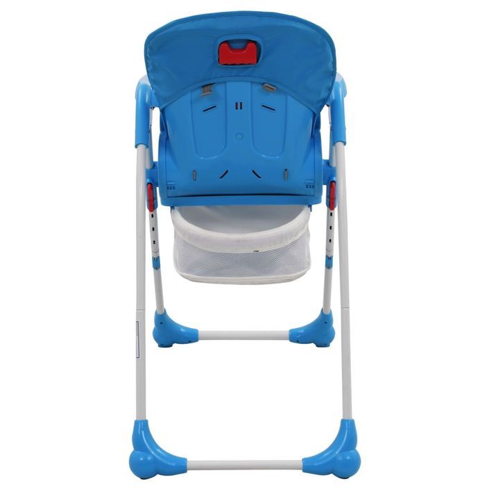 Chaise haute pour bébé Bleu et gris - Photo n°7