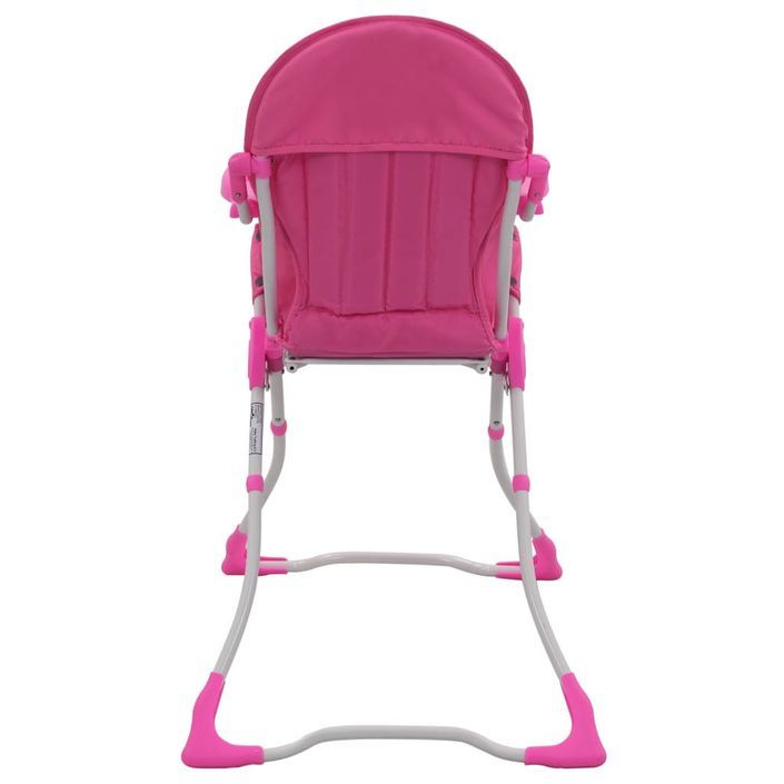 Chaise haute pour bébé Rose et blanc - Photo n°5