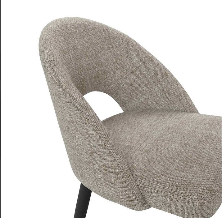 Chaise incurvée et rembourrée Barry – Élégance et confort ergonomique - Photo n°4