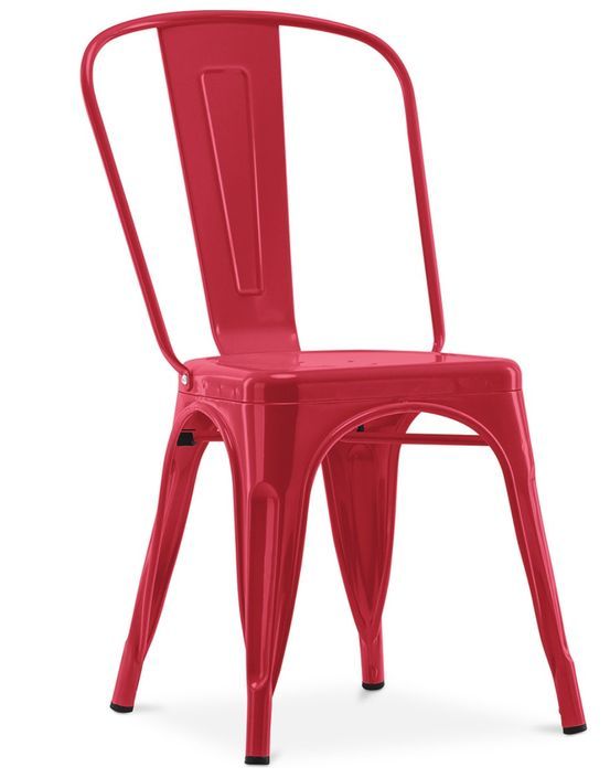 Chaise industrielle acier brillant renforcé Kalax - Haut de gamme - Photo n°1