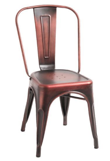Chaise industrielle acier vintage Kontoir - Photo n°1