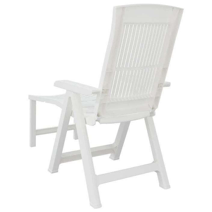 Chaise longue blanc plastique - Photo n°5