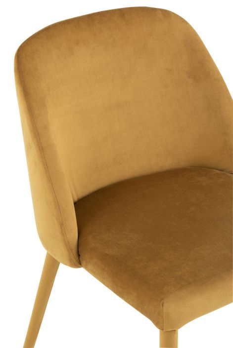 Chaise métal couleur ocre Calis L 58 cm - Photo n°8