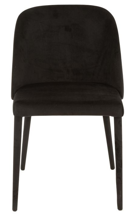 Chaise métal noir Charlotte L 58 cm - Photo n°2