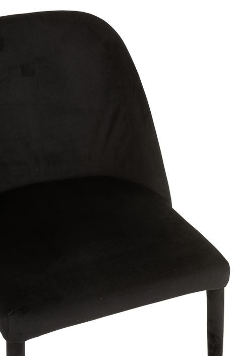 Chaise métal noir Charlotte L 58 cm - Photo n°7