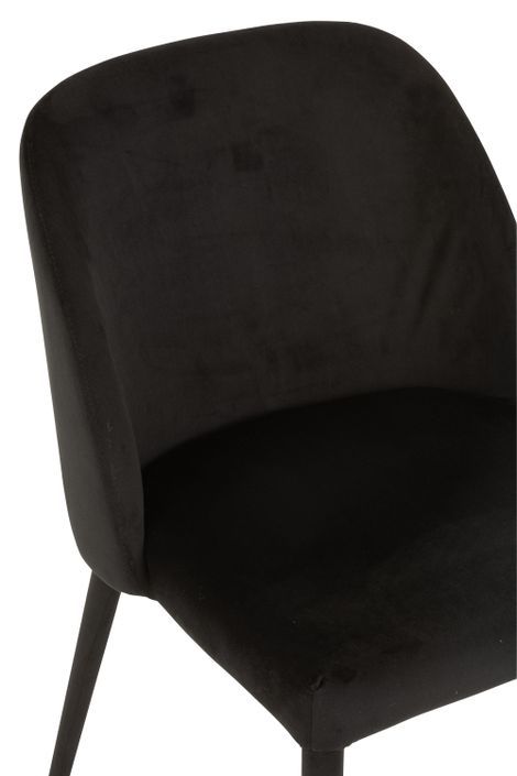 Chaise métal noir Charlotte L 58 cm - Photo n°8