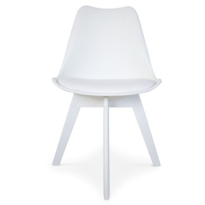 Chaise moderne Blanc Paza - Lot de 2 - Photo n°2