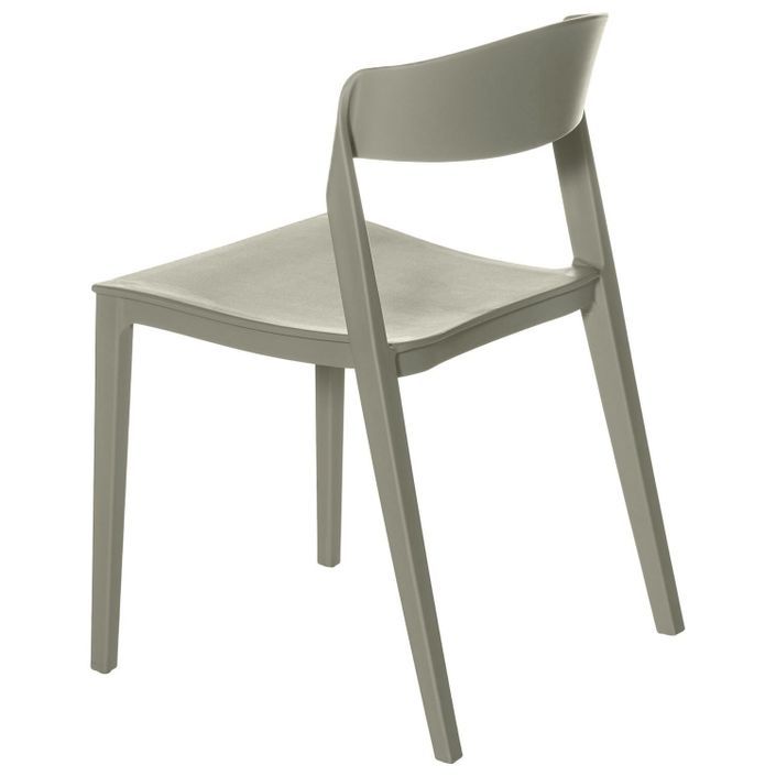 Chaise moderne polypropylène vert menthe Adel - Photo n°2