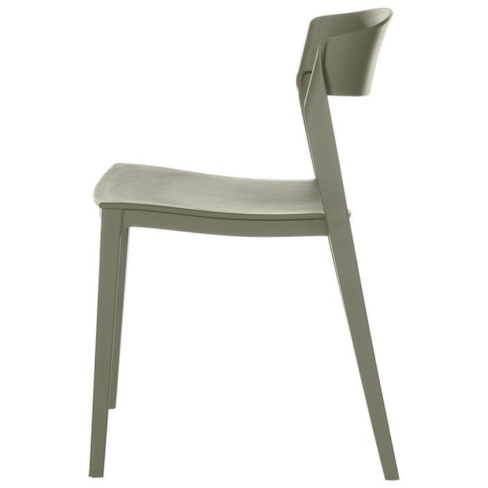 Chaise moderne polypropylène vert menthe Adel - Photo n°3