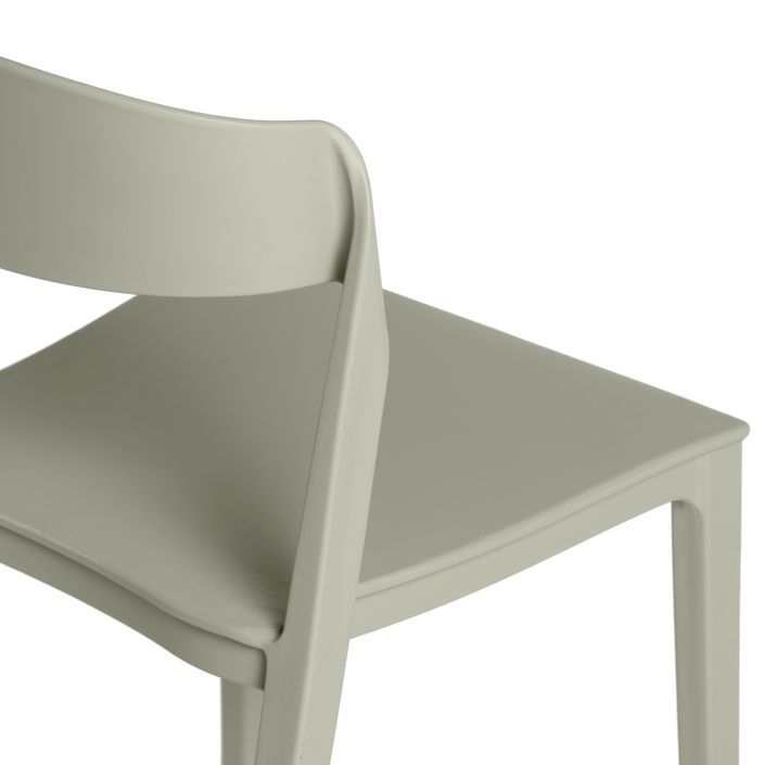 Chaise moderne polypropylène vert menthe Adel - Photo n°6