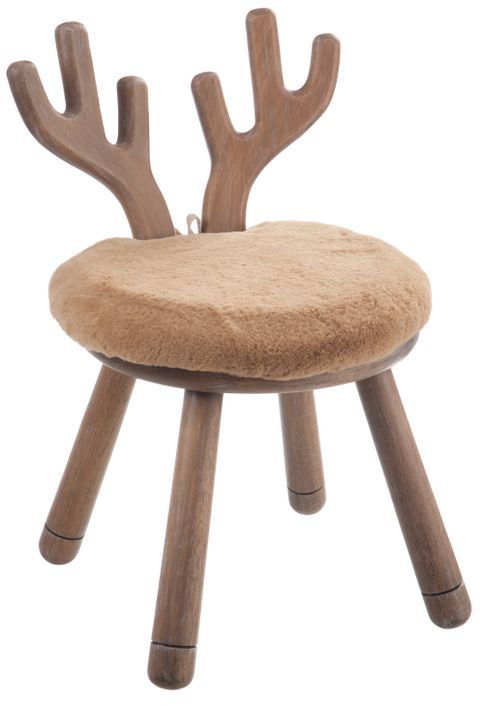 Chaise oreille de cerf en bois massif naturel Bambi - Photo n°1