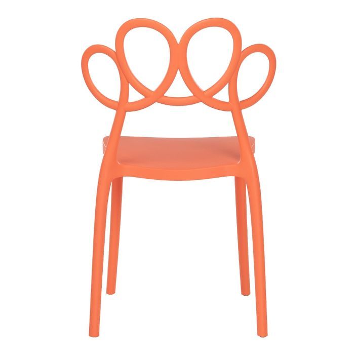 Chaise originale polypropylène orange Maliano - Photo n°3