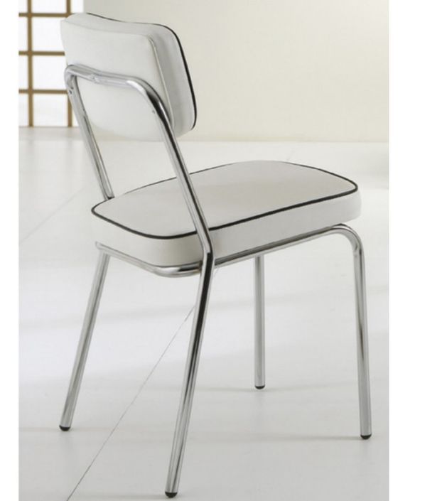 Chaise originale style années 60 bande blanche - Lot de 2 - Photo n°4