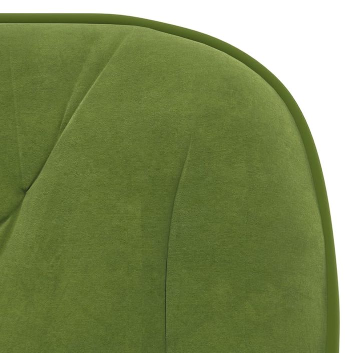 Chaise pivotante de bureau Vert clair Velours - Photo n°7