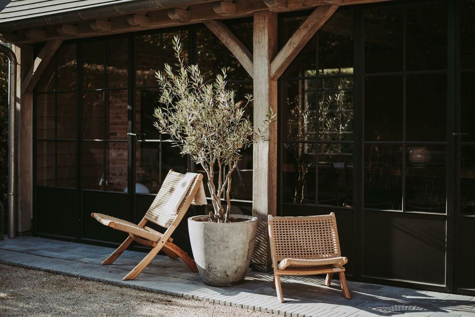 Chaise pliante enfant teck massif foncé Plume - Photo n°8