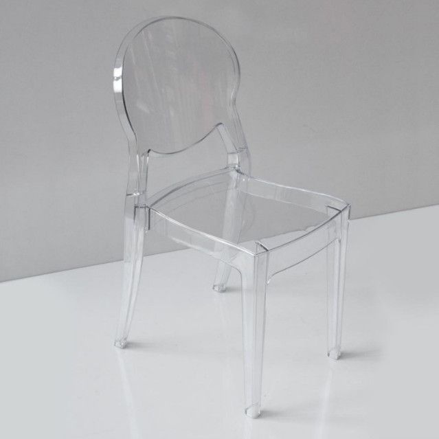 Chaise polycarbonate transparent Kay - Lot de 4 - Photo n°5