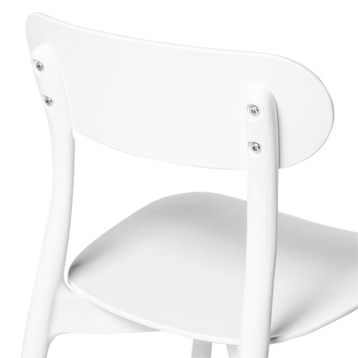 Chaise polypropylène blanc Gala - Photo n°7