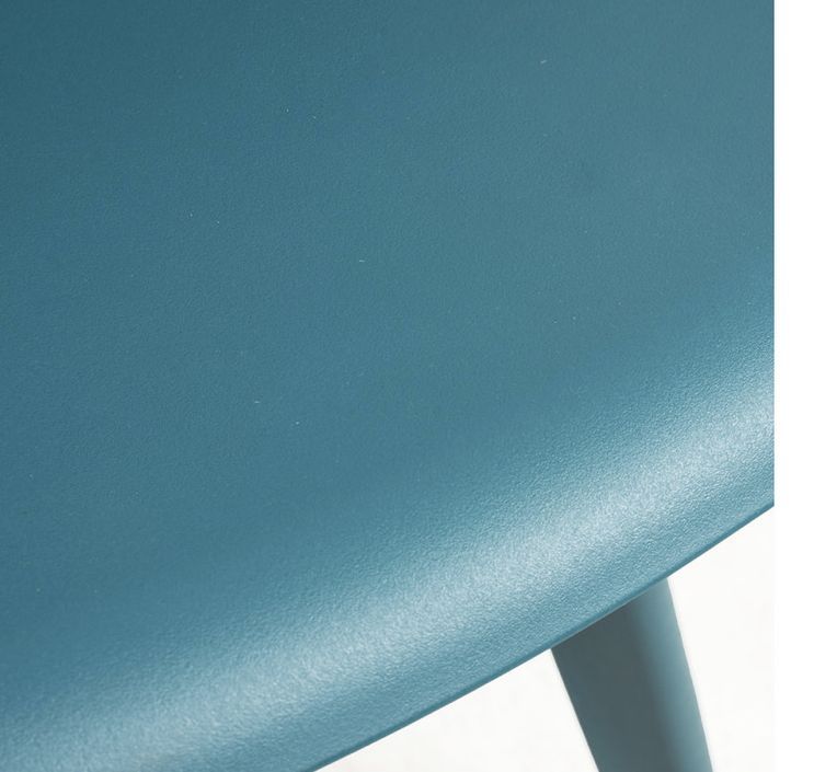 Chaise polypropylène bleu canard Brink - Lot de 2 - Photo n°5