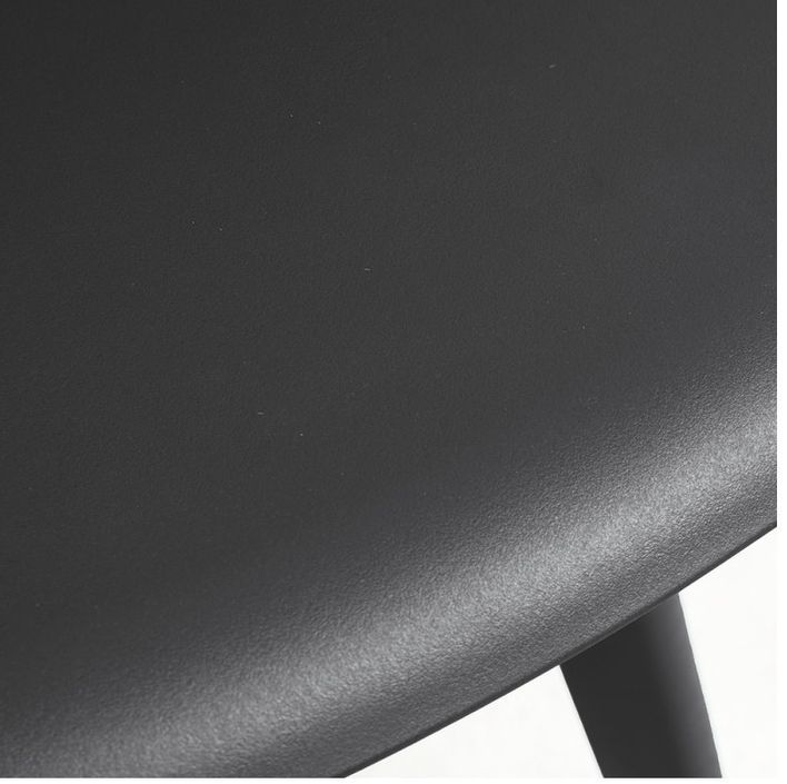 Chaise polypropylène noir Brink - Lot de 2 - Photo n°5