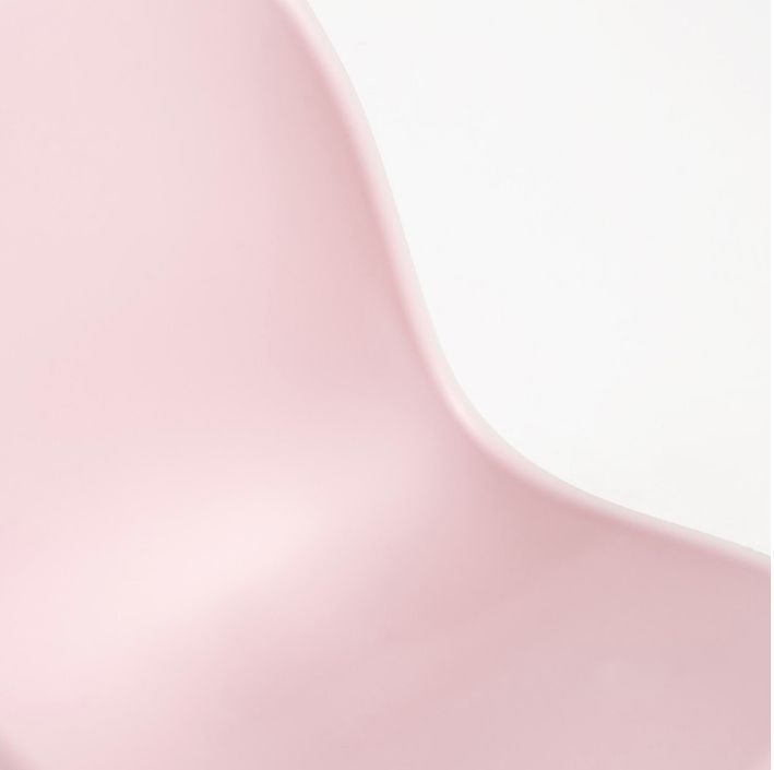 Chaise polypropylène rose clair Brink - Lot de 2 - Photo n°5