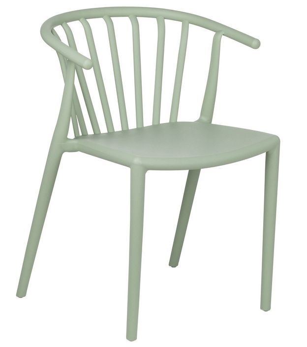 Chaise polypropylène vert pastel Zelina - Photo n°1