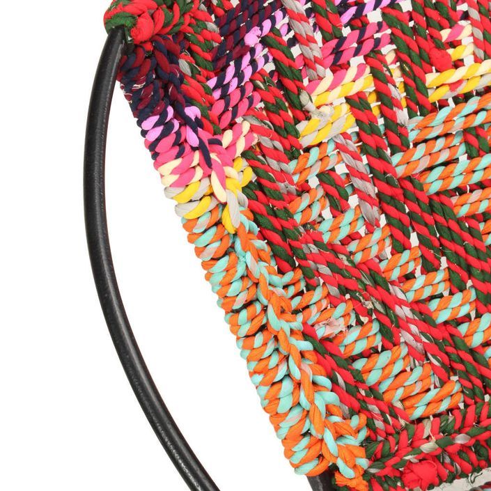 Chaise ronde Chindi Multicolore Tissu - Photo n°5