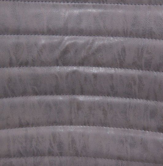 Chaise simili cuir gris et pieds métal Trench - Lot de 2 - Photo n°2