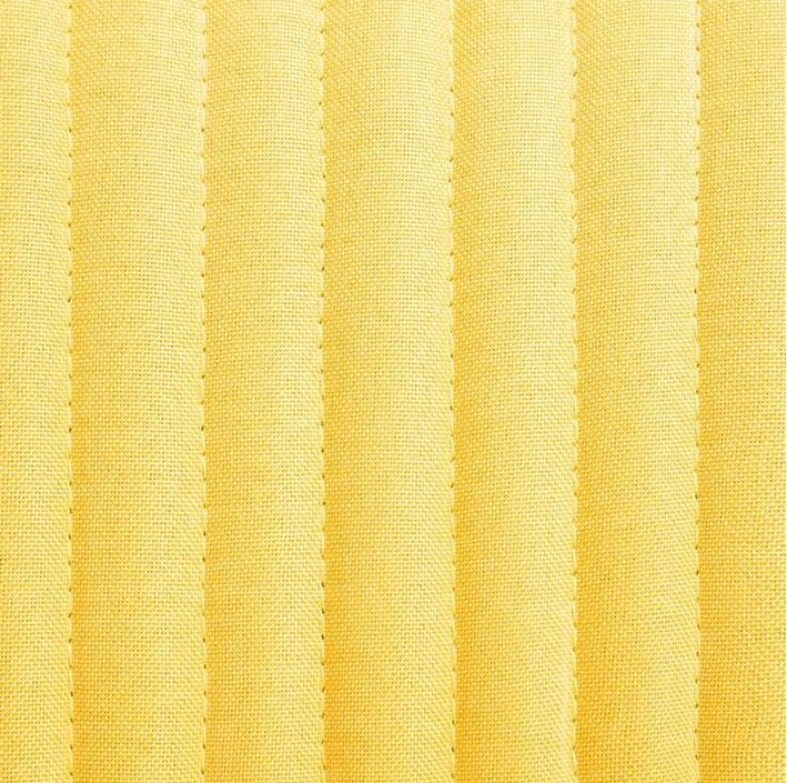 Chaise tissu jaune et pieds métal noir Mikee - Lot de 2 - Photo n°6