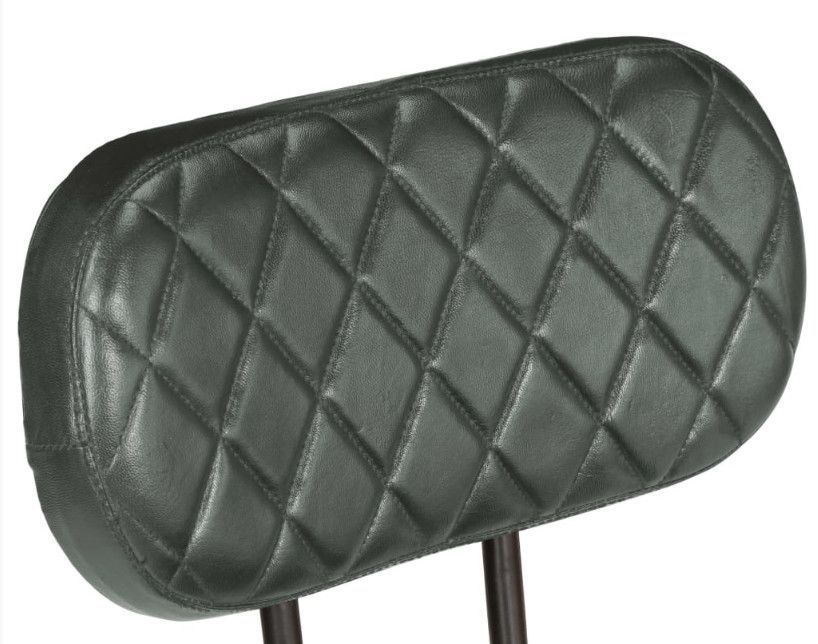 Chaises de salle à manger cuir gris et pieds métal noir Moundir - Lot de 2 - Photo n°5