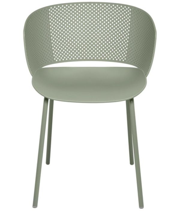 Chaise moderne avec accoudoirs en polypropylène et métal Nova - Photo n°2