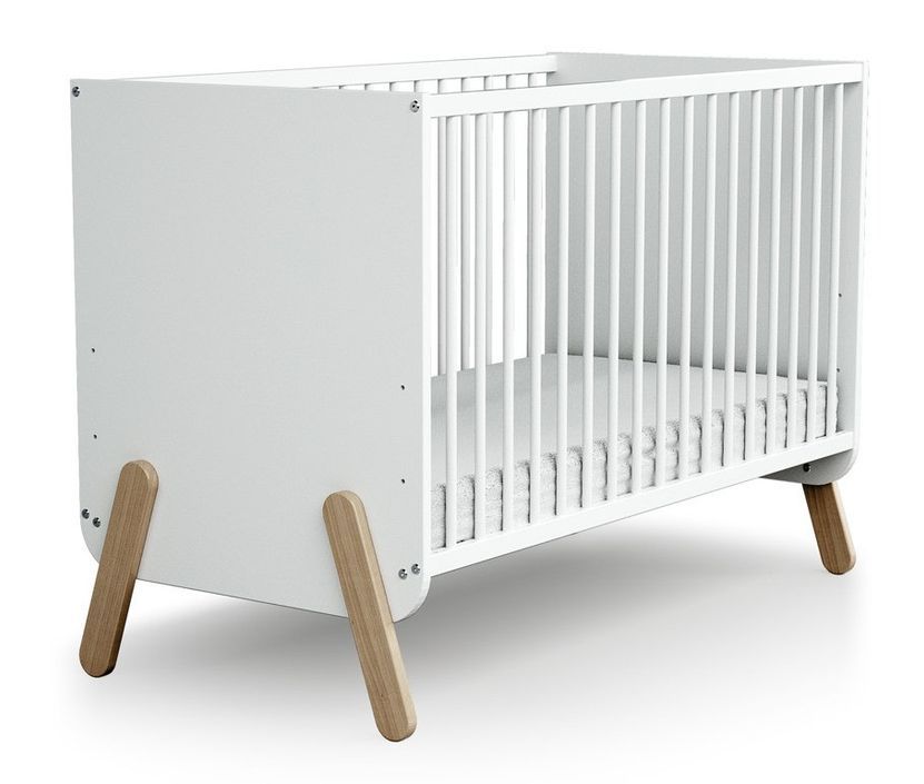 Chambre bébé Pirate lit 60x120 cm commode et armoire blanc et hêtre - Photo n°2