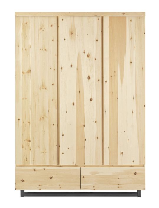 Chambre bébé Zirbenholz lit évolutif 70x140 cm armoire et commode à langer pin massif clair - Photo n°5