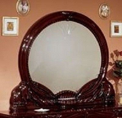 Chambre complète 6 pièces bois brillant acajou Gilda 160 - Photo n°6