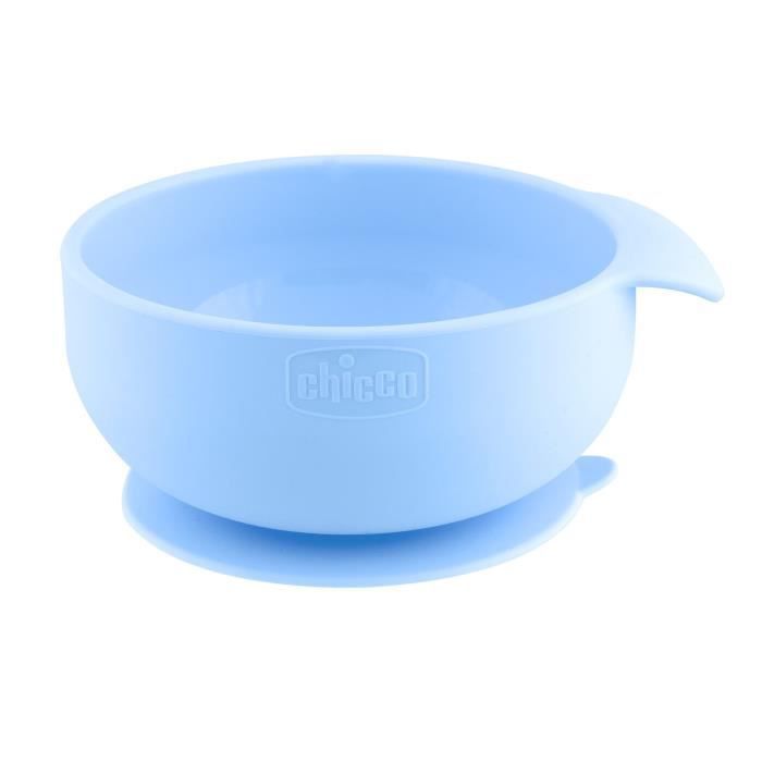 CHICCO-Bol en silicone avec ventouse - bleu - 6m+ - Photo n°2