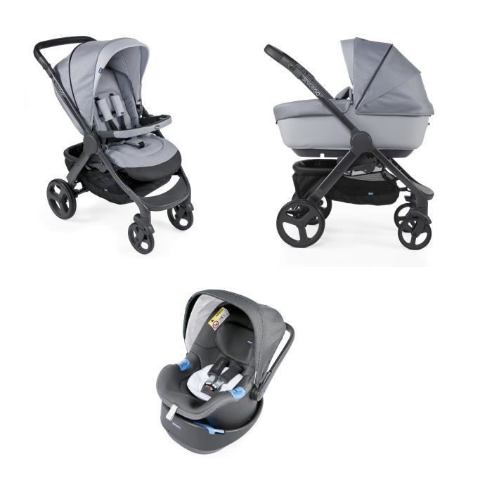 CHICCO Trio Style Go Up Bebe Care Light Grey - Photo n°1