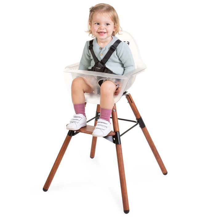 CHILDHOME Chaise haute avec pare-chocs 2-en-1 Evolu 2 Transparent - Photo n°1