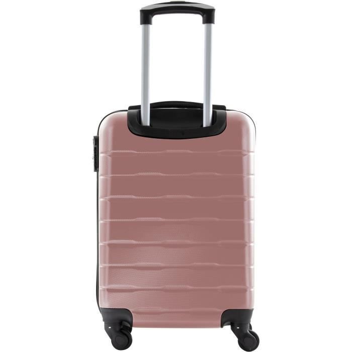 CITY BAG Valise Cabine ABS 4 Roues Rose 2 - Photo n°3