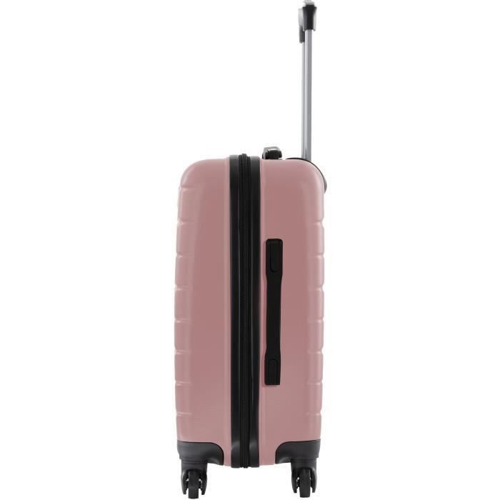CITY BAG Valise Cabine ABS 4 Roues Rose 2 - Photo n°5