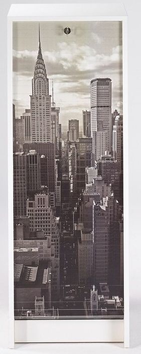 Classeur à rideau blanc imprimé New York Boost - Photo n°1