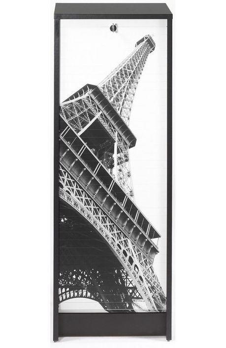 Classeur à rideau noir imprimé Tour Eiffel Boost - Photo n°1