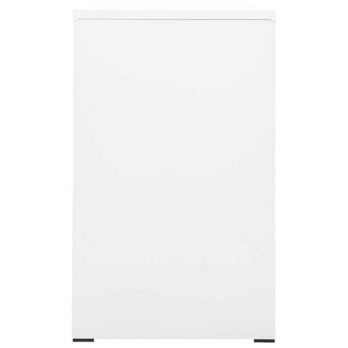 Classeur Blanc 46x62x102,5 cm Acier - Photo n°4