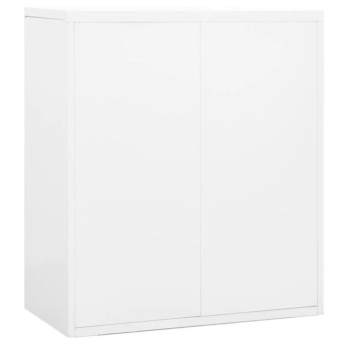 Classeur Blanc 90x46x103 cm Acier - Photo n°6